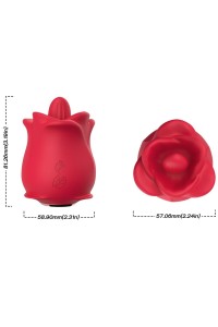 Vibratore clitorideo ARMONY 10 modalità di leccata rosa - foto 3 di 4