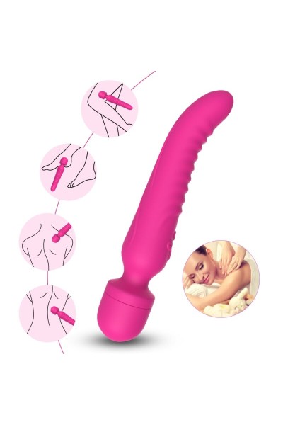 Massaggiatore e vibratore ARMONY effetto caldo Fucsia - foto 2 di 4
