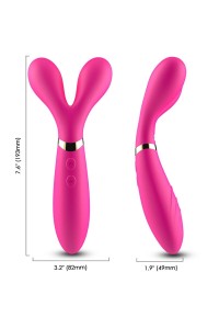 Massaggiatore e vibratore doppia testa Fucsia ARMONY - foto 1 di 5