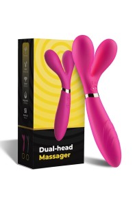 Massaggiatore e vibratore doppia testa Fucsia ARMONY - foto 5 di 5
