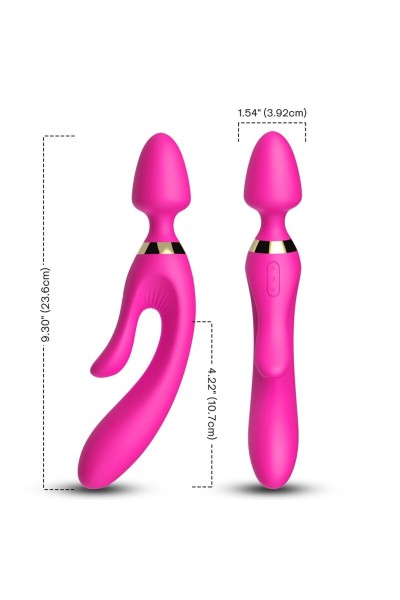 Massaggiatore e vibratore rabbit Fucsia ARMONY - foto 1 di 4