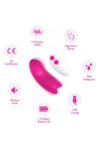 Mutandine vibranti ARMONY - Butterfly con telecomando Rosa - foto 3 di 5