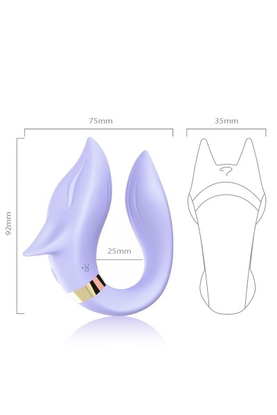Vibratore per coppie ARMONY con telecomando Viola - foto 3 di 4