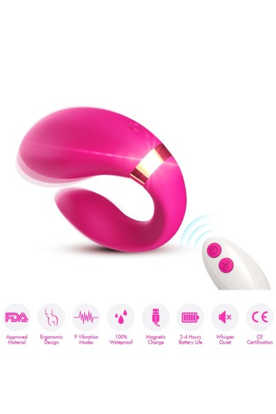 Vibratore per coppie ARMONY con telecomando Fucsia - foto 1 di 4