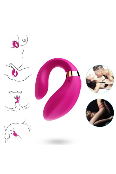 Vibratore per coppie ARMONY con telecomando Fucsia - foto 2 di 4