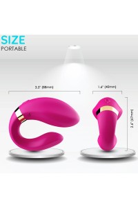 Vibratore per coppie ARMONY con telecomando Fucsia - foto 3 di 4