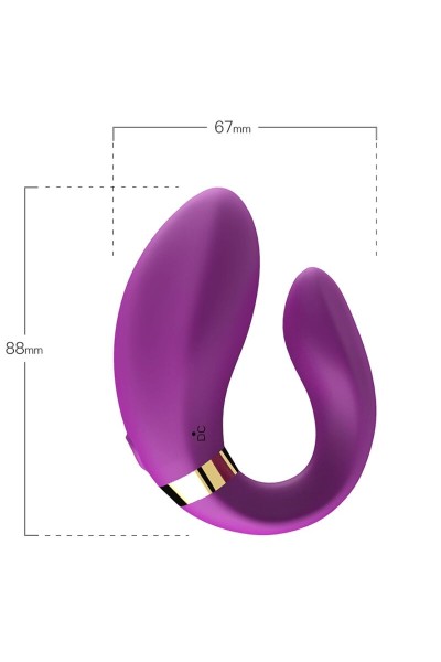 Vibratore per coppie ARMONY - CRESCENT con telecomando - foto 3 di 4