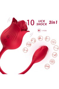 Stimolatore clitorideo ARMONY con coda 10 modalità Rosso - foto 1 di 5
