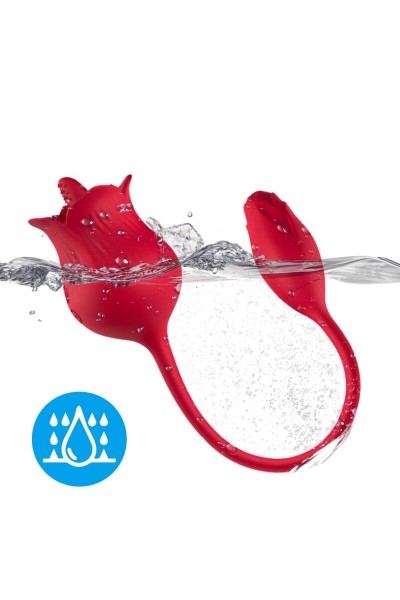 Stimolatore clitorideo ARMONY con coda 10 modalità Rosso - foto 3 di 5