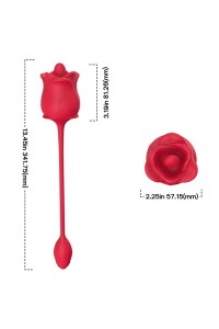 Stimolatore e vibratore ARMONY 2 in 1 con coda rossa - foto 4 di 5