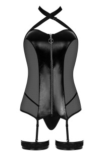 Compleo lingerie ella - Noir - S/M - particolare di tessuti e finiture - foto 9 di 10