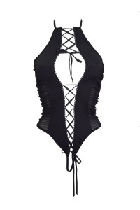 Body gisele - Noir - S/M - retro del prodotto - foto 5 di 5
