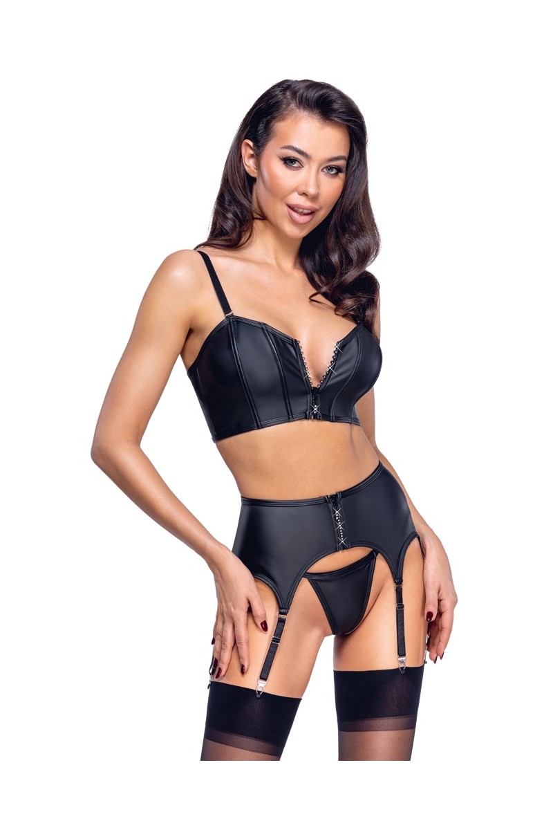 Set di reggiseno, guaina e perizoma cottelli party - schwarz - S - foto principale - foto 1 di 7