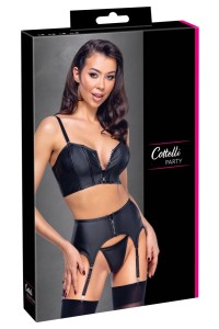 Set di reggiseno, guaina e perizoma cottelli party - schwarz - S - foto principale - foto 7 di 7