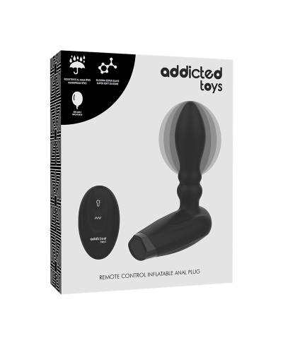 Vibratore anale gonfiabile con telecomando - Addicted Toys