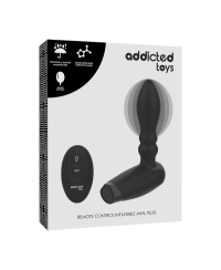 Vibratore anale gonfiabile con telecomando - Addicted Toys