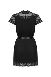 Vestaglia in pizzo nero 810