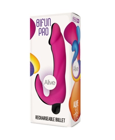 Vibratore realistico con stimolatore clitorideo Bifun Pro - Alive