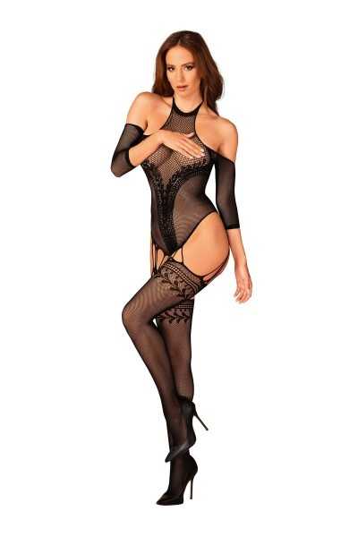 Bodystocking aperta all'inguine G333