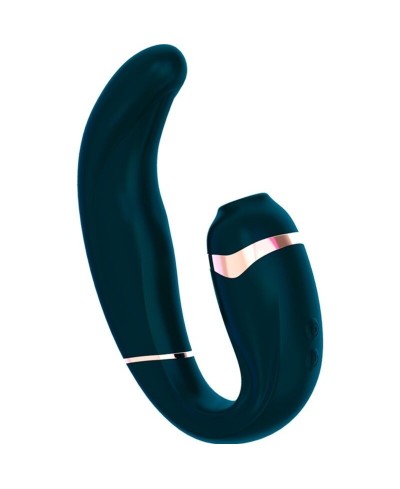 Vibratore punto G con succhia clitoride My G verde - Adrien Lastic