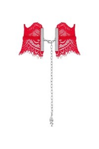 Choker in pizzo rosso Bergamore