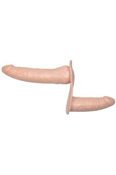 Strap on con doppio dildo