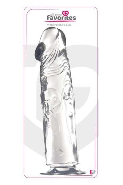 Dildo realistico trasparente All Time Favorites 23,5 cm