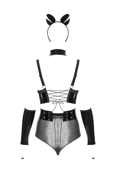 Silveria Ensemble 6 pcs - Argent et Noir