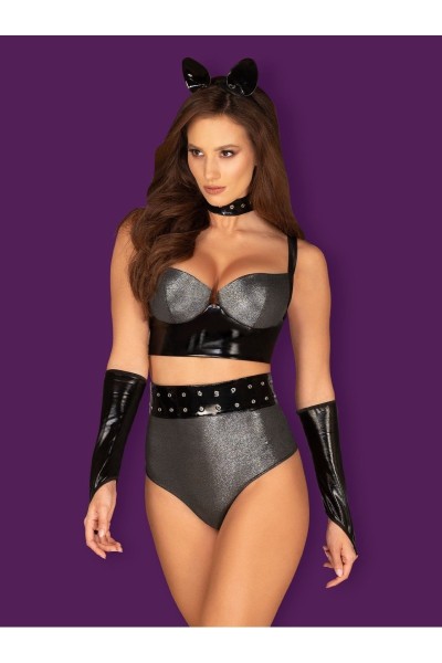 Silveria Ensemble 6 pcs - Argent et Noir