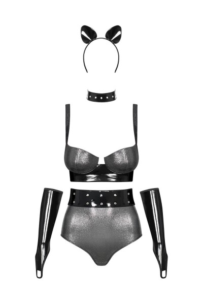 Silveria Ensemble 6 pcs - Argent et Noir