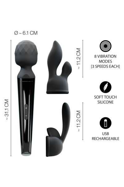 Stimolatore wand con testine intercambiabili