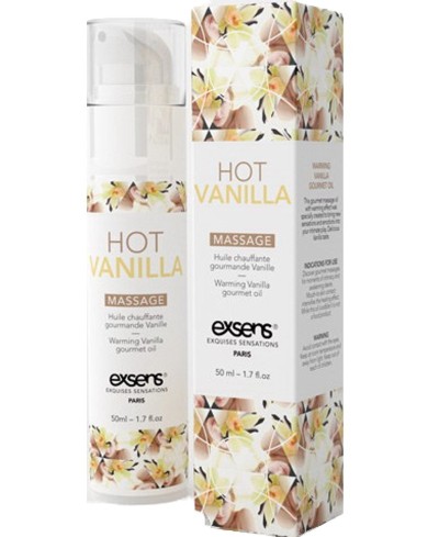 Olio da massaggio effetto caldo alla vaniglia 50 ml - Exsense