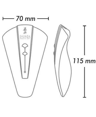 Stimolatore clitorideo Obi nero - Shunga
