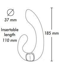 Stimolatore vaginale Miyo nero - Shunga