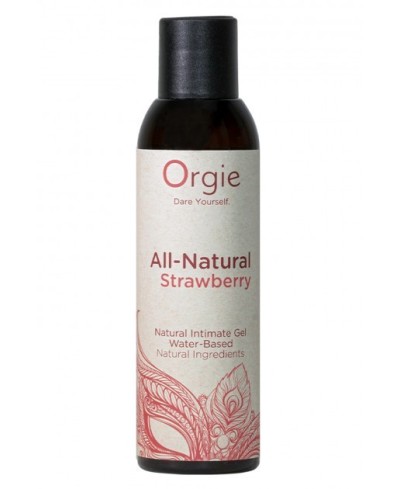 Lubrificante baciabile All Natural Strawberry - Orgie