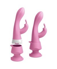 Vibratore rabbit E6 Wall Banger rosa - 3some