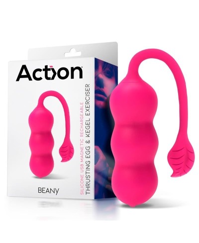 Uovo vibrante e peaaline vaginali 2 in 1 Beany - Action