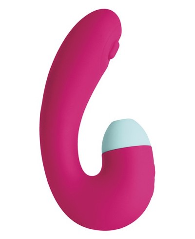 Vibratore punto G con succhia clitoride Blizzard ciliegia