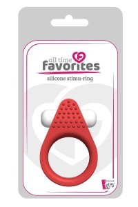 Anello vibrante All Time Favorites Stimu rosso