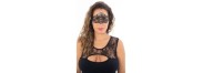 Maschera veneziana Gemma nera con strass - Be lily