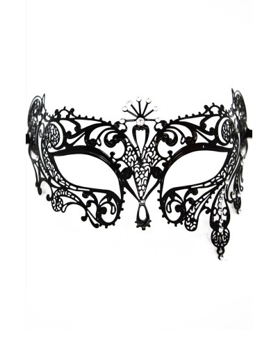 Maschera veneziana Bianca nera con strass - Be lily