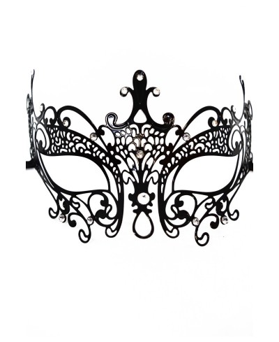 Maschera veneziana Lucia nera con strass - Be lily