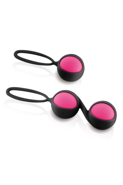 Kit 2 palline vaginali Love Kegel Balls nero/rosa