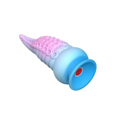 Vibratore Kraken Tentacle 18 cm blu e rosa