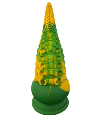 Vibratore Kraken Tentacule 21 cm verde e giallo - Nv Toys