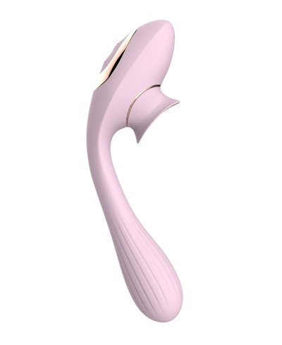 Stimolatore clitorideo 2 in 1 Disa rosa - Nv Toys