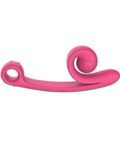 Stimolatore punto G e clitoride Curve rosa - Snail Vibe