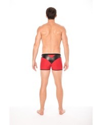 Boxer rosso in ecopelle lucida - Look Me