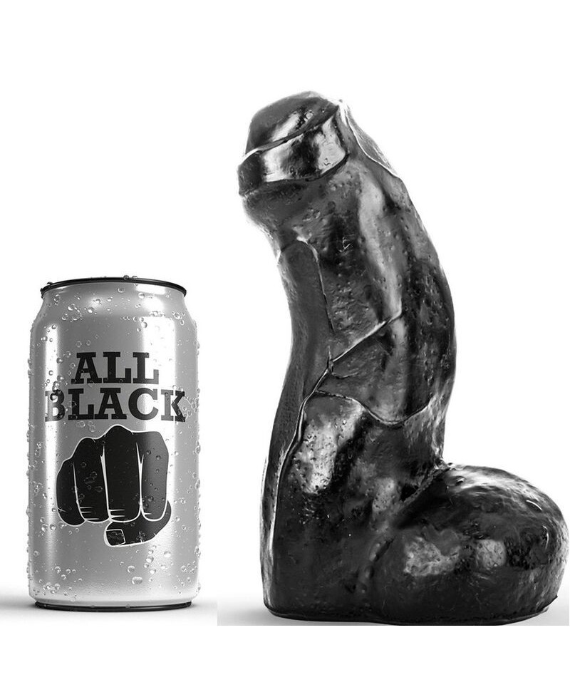 ALL BLACK REALISTIC DONG NEGRO 17CM
