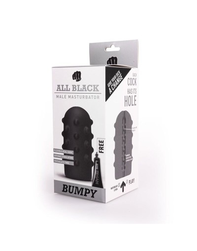 Masturbatore In Real Skin Touch Bumpy - All Black